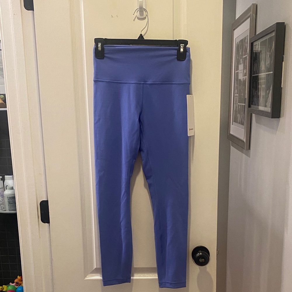 lululemon athletica Women Wunder Train HR Tight Leggings in Purple Blue 25”